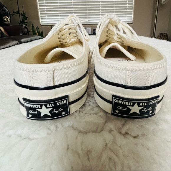 Converse Chuck Taylor unisex Slip On White New Sneakers size M 10.5 W 12.5 - Picture 10 of 16